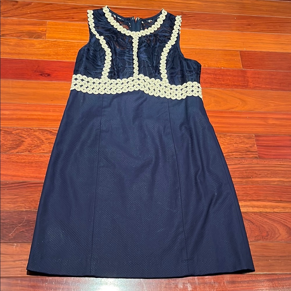 Lilly Pulitzer Navy Blue Sheath Dress